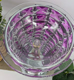 Crystal Electric Touch Sensitive Wax Melt Burner - Silver & Lilac - £19.95