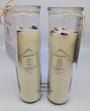 Lavender Tube Candle with Amethyst Crystals - £8.95