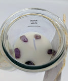 Lavender Tube Candle with Amethyst Crystals - £8.95