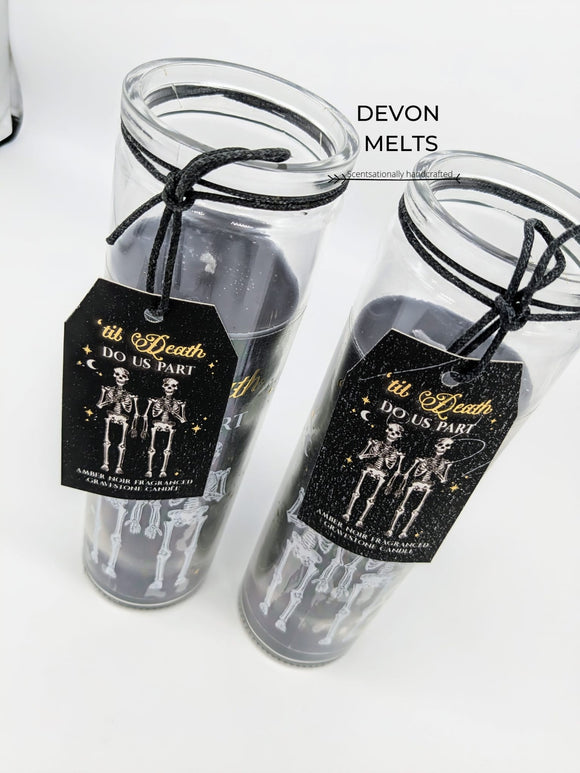 Till Death do us Part Amber Noir Tube Candle - £8.95