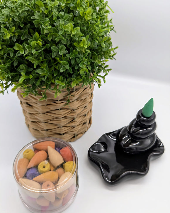 Back Flow Incense Burner - Pebbles into Pool - £7.95