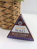 Golden Nag Back Flow Incense Cones - Seven Shakra 10 pack - £2.95