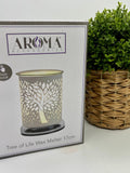 Aroma Tree of Life Electric Touch Sensitive Wax Melt Burner - White - £23.95